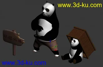 3D打印模型熊猫的图片