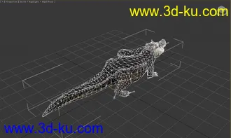 3D打印模型3d鳄鱼免费版的图片