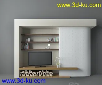 3D打印模型客厅部分设计的图片