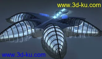 3D打印模型科技场景maya文件带材质的图片