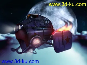 3D打印模型科幻飞行器的图片