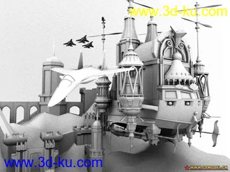 3D打印模型军事建筑的图片