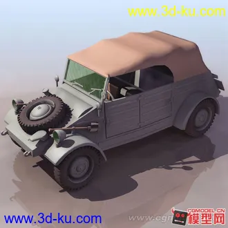 3D打印模型精典的军用吉普车的图片