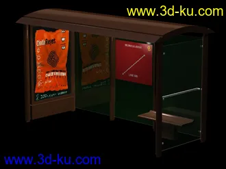3D打印模型公交站的图片