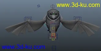 3D打印模型带绑定的Q版小鸟的图片