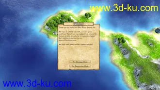 3D打印模型unity3D 一个非常漂亮的岛屿场景 海盗船 U3D的图片