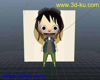3D打印模型路飞卡通版的图片