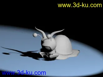 3D打印模型练习做的一只蜗牛的图片