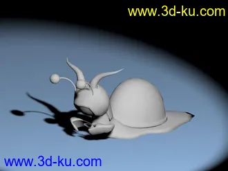 3D打印模型练习做的一只蜗牛的图片