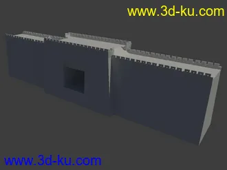 一個城門入口(低模)模型的图片