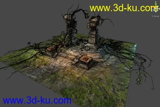 unity3d 部落 祭坛场景 U3D 次世代模型法线贴图资源包的图片