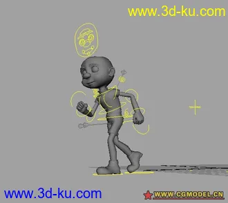 3D打印模型动画角色设定 小男孩  绑定  动画的图片