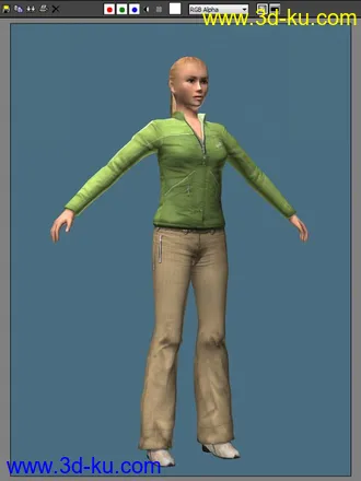 3D打印模型女人一枚，清爽一笔！的图片