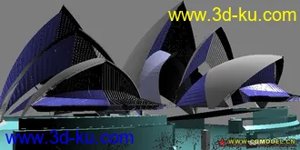 3D打印模型别的地方下载的悉尼歌剧院的图片