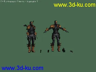 美国英雄之Deathstroke模型带动作现特警帖图的图片