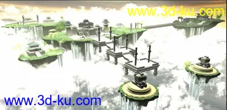 仙剑蜀山场景模型的图片