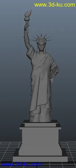 3D打印模型自由女神的图片