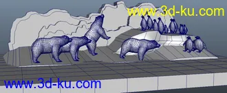 3D打印模型北极熊地的图片