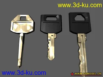 带材质的钥匙模型~有约束~的图片