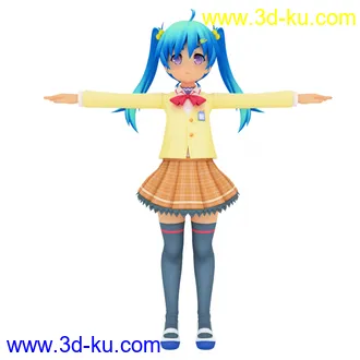 3D打印模型Q版萝莉小女孩儿的图片