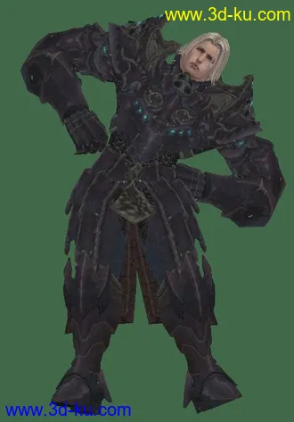 3D打印模型TERA男名角人类战士 Human-LV16带动作显战衣帖图的图片