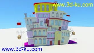 3D打印模型卡通房子的图片
