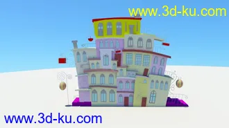 3D打印模型卡通房子的图片