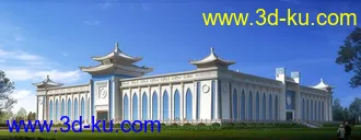 3D打印模型古建筑中华民族宫的图片