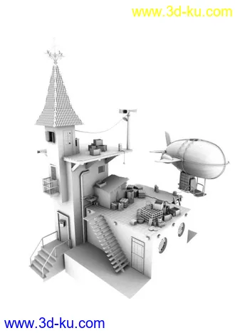 3D打印模型房子的图片