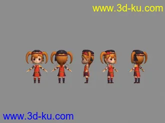 3D打印模型一个Q版人物的图片