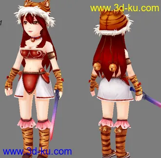 3D打印模型小女孩的图片