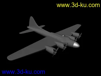 3D打印模型练习做的一个B17轰炸机的图片