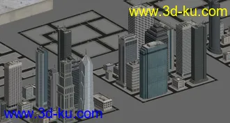高精度建筑高层模型配楼的图片
