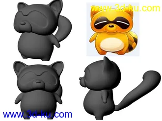 3D打印模型YY小熊仔，YY3D展示的图片