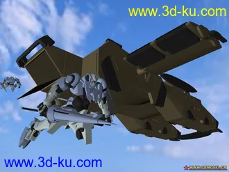 3D打印模型[model][联邦军大气层内空中战舰][算是半简模吧!]的图片