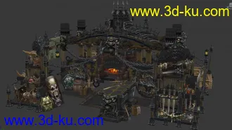 3D打印模型暗黑破坏神3顶级铁匠铺的图片