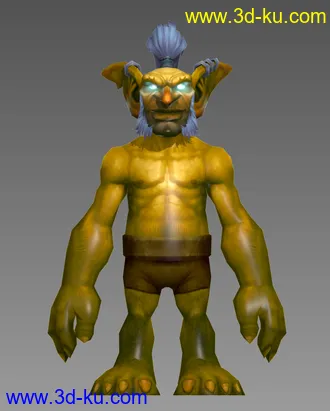 3D打印模型魔兽世界高精度地精的图片