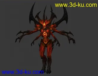 暗黑破坏神3终极BOSS高品质模型的图片