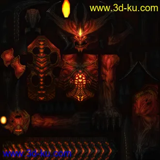 暗黑破坏神3终极BOSS高品质模型的图片