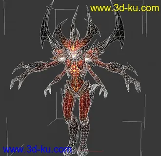 暗黑破坏神3终极BOSS高品质模型的图片