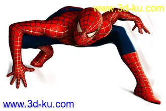 3D打印模型蜘蛛侠带绑定材质的图片