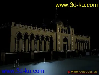 3D打印模型欧式城堡分享给大家  蛮细致的的图片