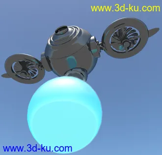 3D打印模型小的机械飞行装置的图片