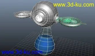 3D打印模型小的机械飞行装置的图片