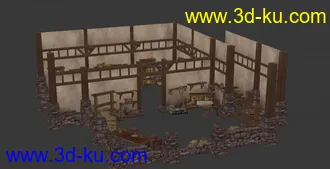 3D打印模型暗黑破坏神3 室内场景的图片