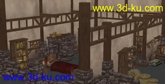 3D打印模型暗黑破坏神3 室内场景的图片