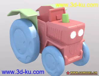 3D打印模型塑膠玩車的图片