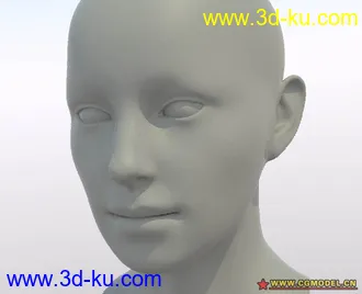 3D打印模型超精緻 女生頭 1號的图片