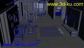 3D打印模型室内展现，客厅卧室2连发的图片