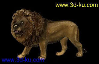 3D打印模型狮子（高模）的图片